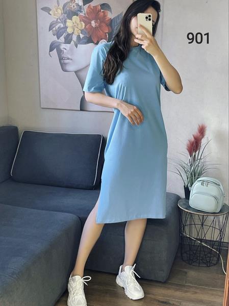 Платье FSN (44-48) 901 l.blue (лето)