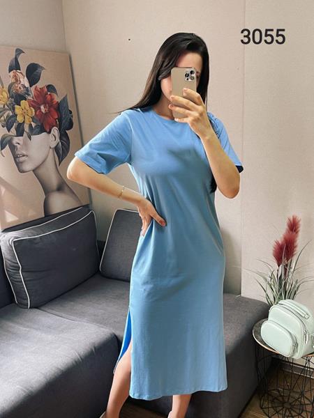 Платье FSN (44-48) 3055 l.blue (лето)