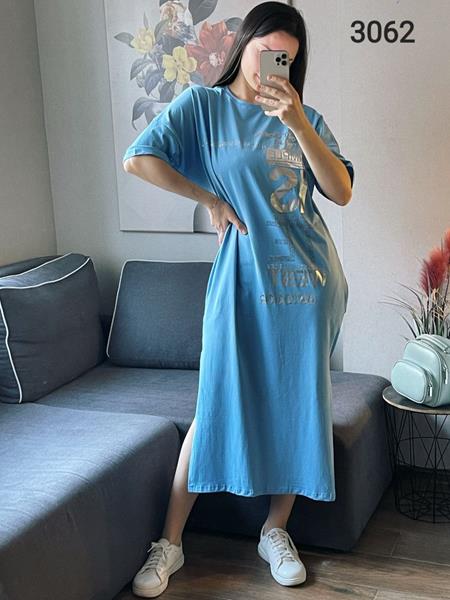 Платье FSN (50-54) 3062 l.blue (лето)