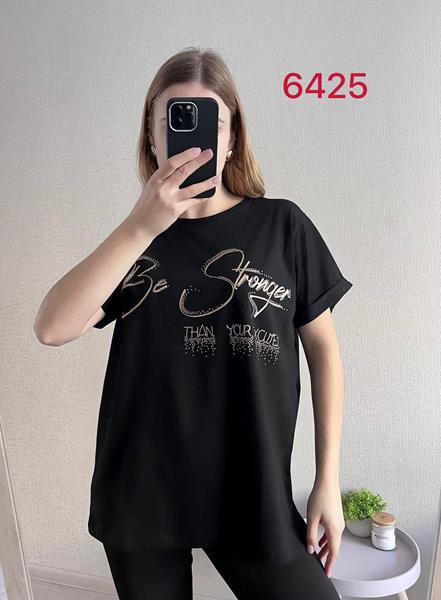 Футболка FSN (48-54) 6425 black (лето)