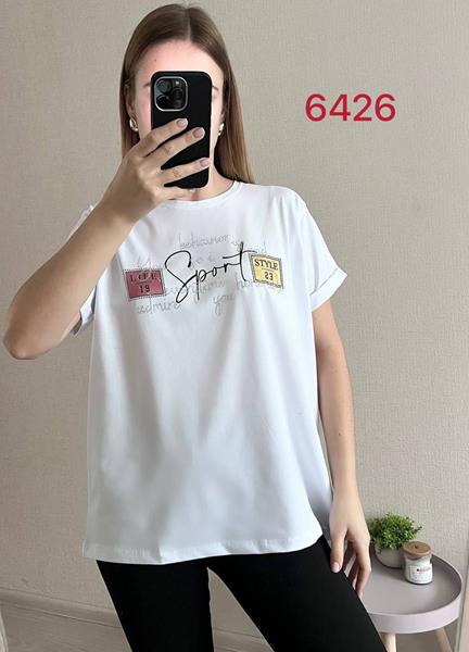Футболка FSN (48-54) 6426 white (лето)