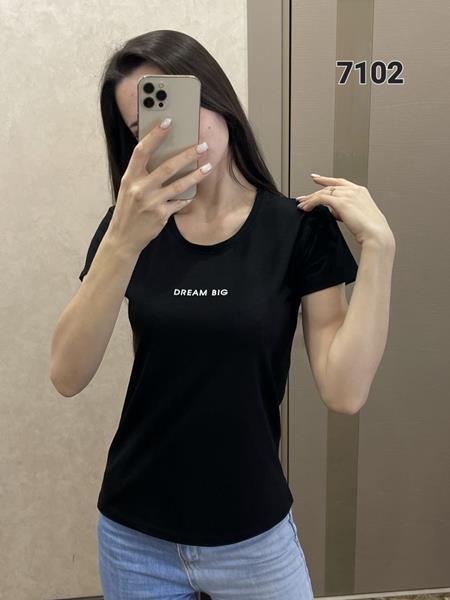 Футболка FSN (42-48) 7102 black (лето)