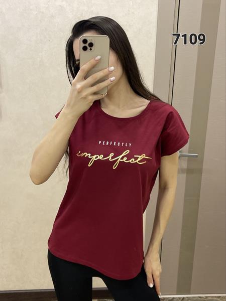 Футболка FSN (44-50) 7109 wine (лето)