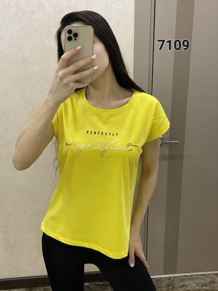 Футболка FSN (44-50) 7109 yellow (лето)