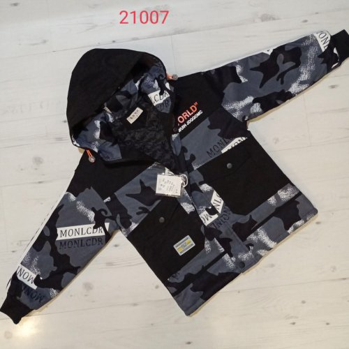 Куртка Malibu2 (8-11) 21007 black-grey (деми) Malibu2 21007 black-grey