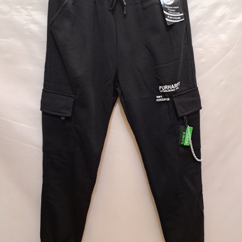 Штаны спорт Giang (M-3XL) 6071 black (зима) Giang 6071 black
