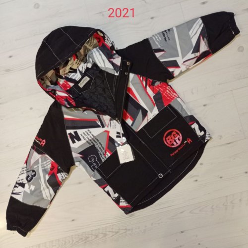 Куртка Malibu2 (8-11) 2021 black-red (деми) Malibu2 2021 black-red