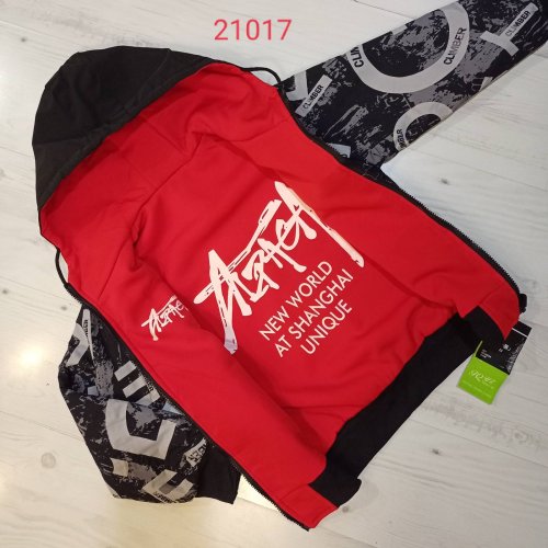 Куртка Malibu2 (9-12) 21017-2 black-red (деми) Malibu2 21017-2 black-red