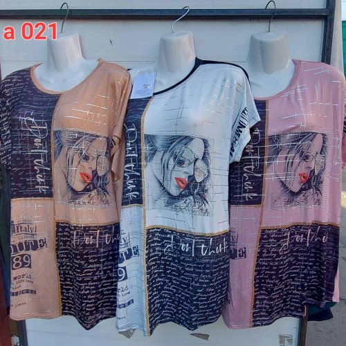 Футболка Sport style (56-60) A021 mix (лето) Sport style A021 mix