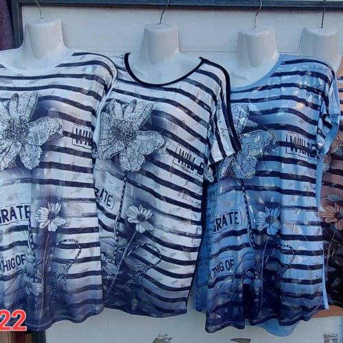 Футболка Sport style (56-60) A022 mix (лето) Sport style A022 mix