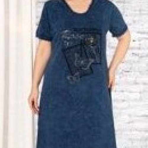 Платье Alberk (4XL-7XL) 220 navy (лето) Alberk 220 navy