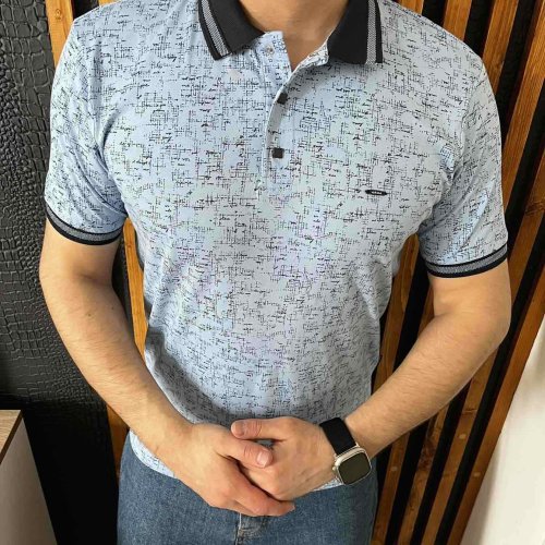 Футболка Nik (M-2XL) 34343 l.blue (лето) Nik 34343 l.blue