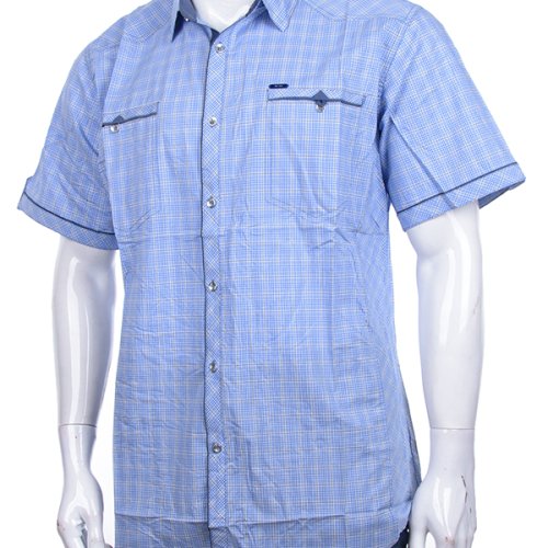 Рубашка Logaster (XL-5XL) A317-2 l.blue (лето) Logaster A317-2 l.blue