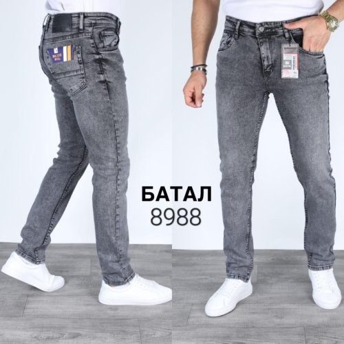Джинсы God Baron (32-40) 8988 grey (деми) God Baron 8988 grey