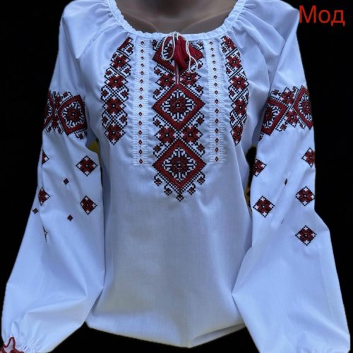 Вышиванка Надийка (13-16) 031 white (деми) Надийка 031 white