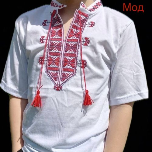 Вышиванка Надийка (9-12) 59 white (лето) Надийка 59 white