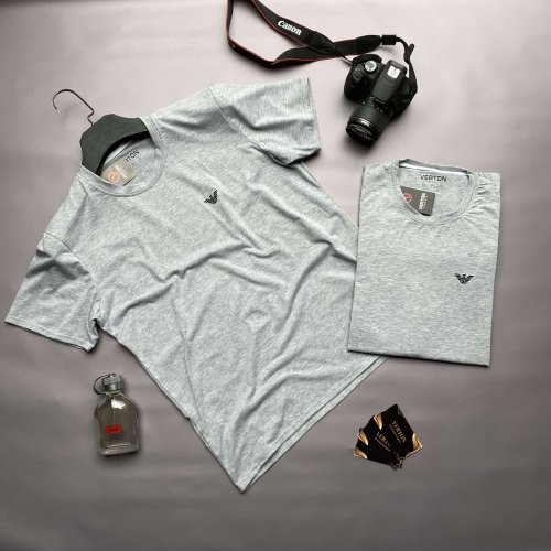 Футболка Verton (M-3XL) 092 grey (лето) Verton 092 grey