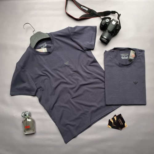 Футболка Verton (M-3XL) 095 blue (лето) Verton 095 blue