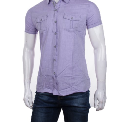Рубашка Victoria brand (S-XL) 0637 l.purple (лето) Victoria brand 0637 l.purple