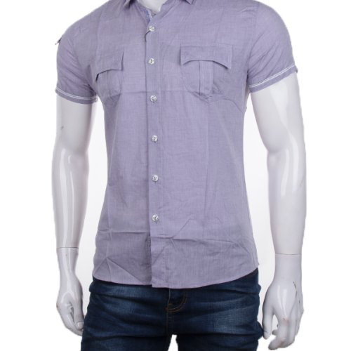 Рубашка Victoria brand (S-XL) 0531 l.purple (лето) Victoria brand 0531 l.purple