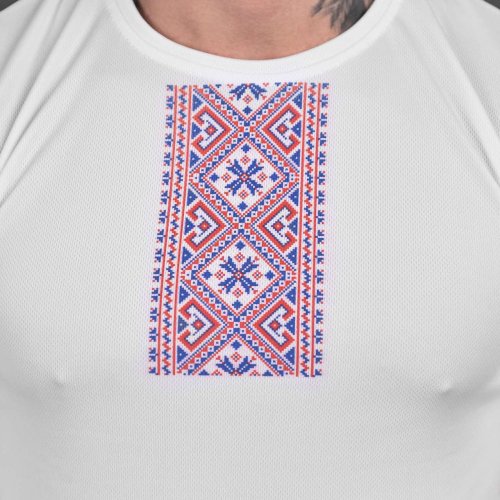 Футболка Madoka (M-3XL) 354 white Coolmax (лето) Madoka 354 white Coolmax