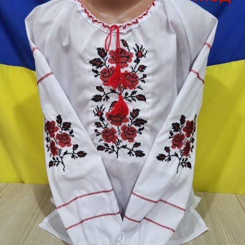 Вышиванка Надийка (152-170) 152170 white (деми) Надийка 152170 white