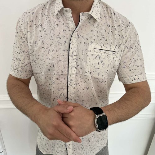 Рубашка Nik (L-2XL) 34408 l.beige (лето) Nik 34408 l.beige