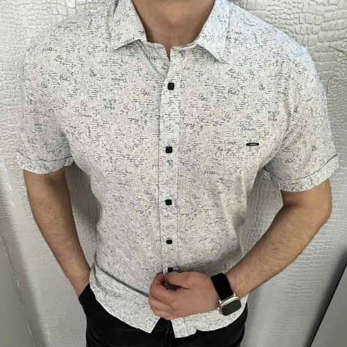 Рубашка Nik (L-2XL) 34420 l.grey (лето) Nik 34420 l.grey