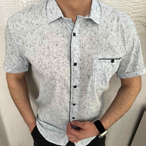 Рубашка Nik (L-2XL) 34430 l.blue (лето) Nik 34430 l.blue