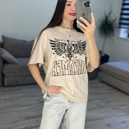 Футболка S.Style (42-48) 56-4 beige (лето) S.Style 56-4 beige