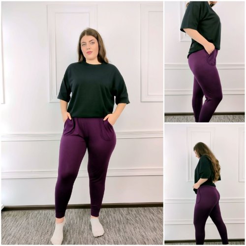 Штаны Global (52-58) 4678 purple (деми) Global 4678 purple