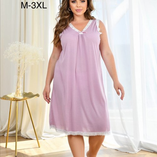 Ночнушка Brilliant (M-3XL) 1725 lilac (лето) Brilliant 1725 lilac