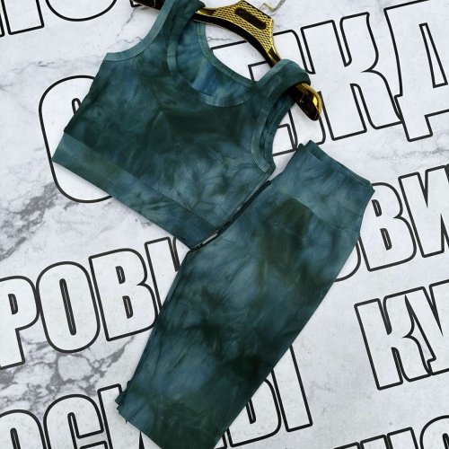 Костюм Sport style (S-2XL) 13-1 green (лето) Sport style 13-1 green