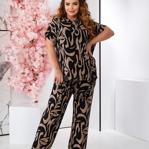 Костюм Iren Veles (50-56) 1449 black-beige (лето) Iren Veles 1449 black-beige