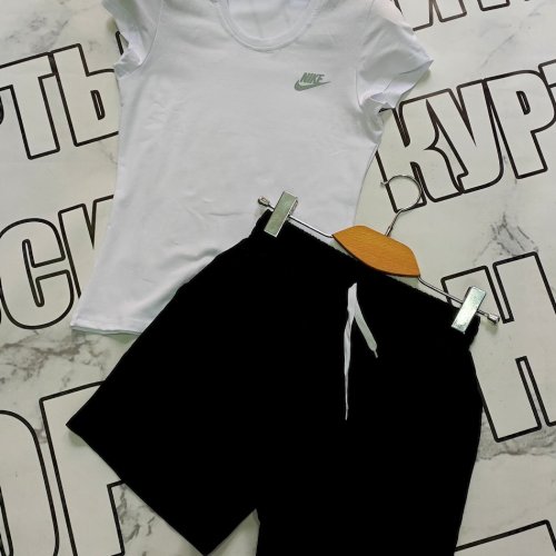 Костюм Sport style (44-52) 13 white-black (лето) Sport style 13 white-black