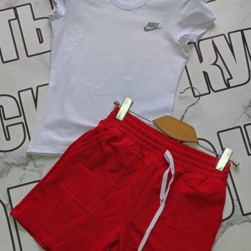 Костюм Sport style (44-52) 13 white-red (лето) Sport style 13 white-red