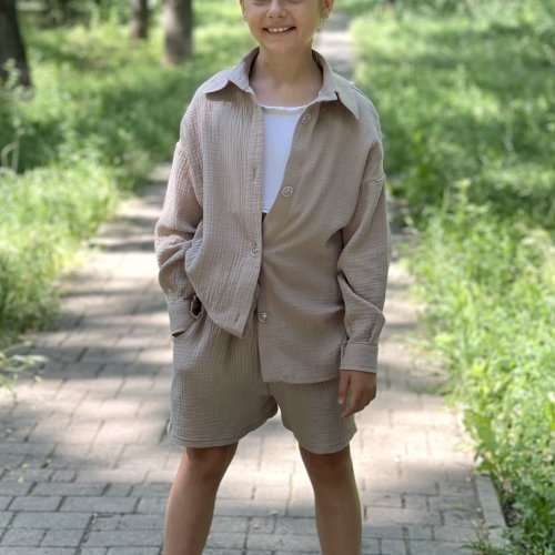 Костюм LiMa kids (134-158) 2416 beige (лето) LiMa kids 2416 beige
