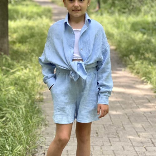 Костюм LiMa kids (134-158) 2416 l.blue (лето) LiMa kids 2416 l.blue