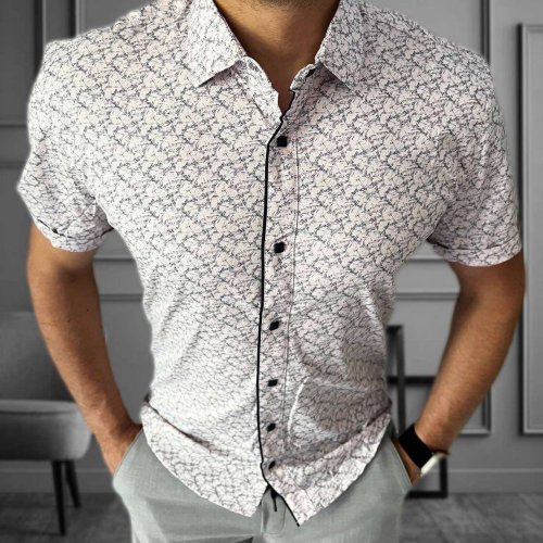 Рубашка Nik (3XL-6XL) 54672 white (лето) Nik 54672 white