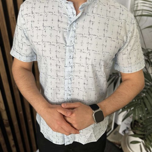 Рубашка Nik (L-2XL) 54680 l.blue (лето) Nik 54680 l.blue