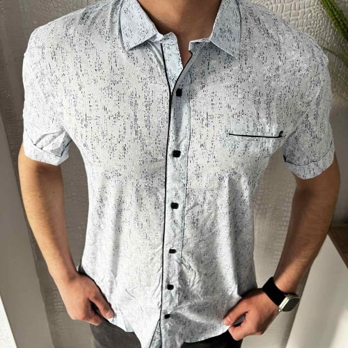Рубашка Nik (L-2XL) 54689 l.blue (лето) Nik 54689 l.blue