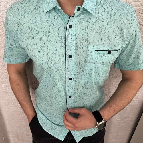 Рубашка Nik (L-2XL) 54692 mint (лето) Nik 54692 mint