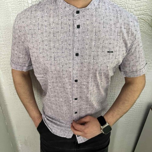 Рубашка Nik (L-2XL) 54696 grey (лето) Nik 54696 grey
