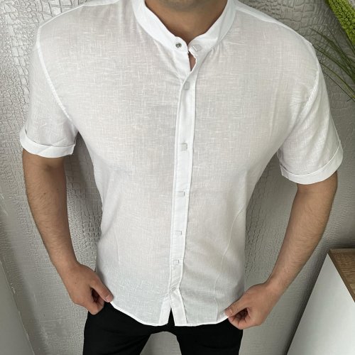 Рубашка Nik (3XL-6XL) 54713 white (лето) Nik 54713 white