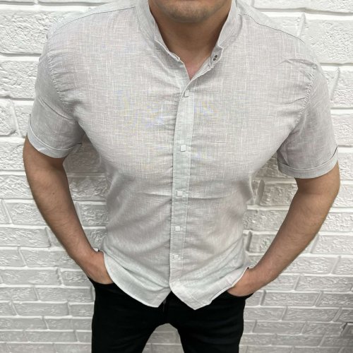 Рубашка Nik (3XL-6XL) 54714 grey (лето) Nik 54714 grey