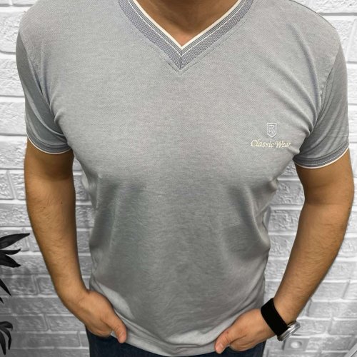 Футболка Nik (M-2XL) 54727 grey (лето) Nik 54727 grey