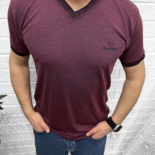 Футболка Nik (M-2XL) 54732 wine (лето) Nik 54732 wine