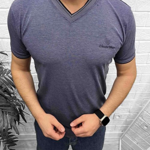 Футболка Nik (M-2XL) 54733 blue (лето) Nik 54733 blue