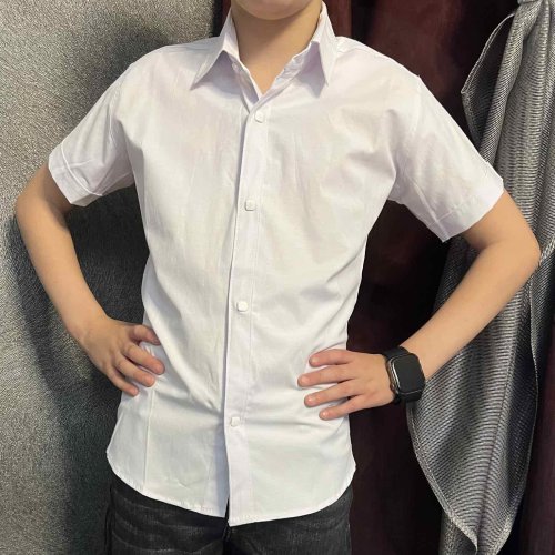 Рубашка Nik (11-16) 54756 white (лето) Nik 54756 white