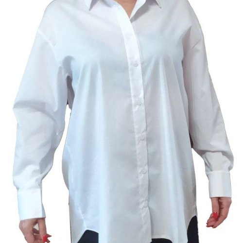 Рубашка H&S (S-XL) 507 white (деми) H&S 507 white